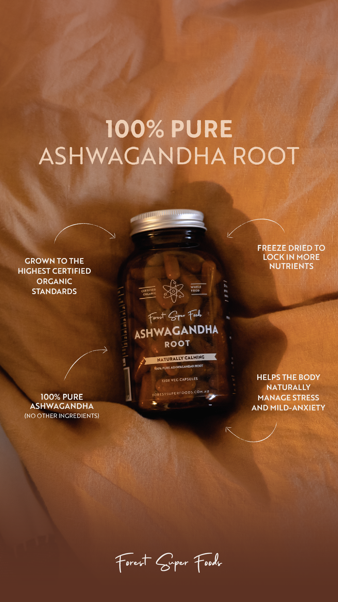 Pure Organic Ashwagandha Capsules